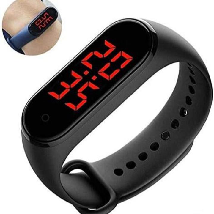 Bracelet Smart Wristband Watch Body Temperature Measuring Real-time Display Smartwatches,Waterproof - Black