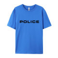 Police T Shirt Graphic Print Adult Tee Shirt Simple Style Homme Black T-Shirt Custom Loose T-Shirt Oversized. 