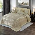 A Luxury Embossed Velvet Bridal Bed Sheet. 