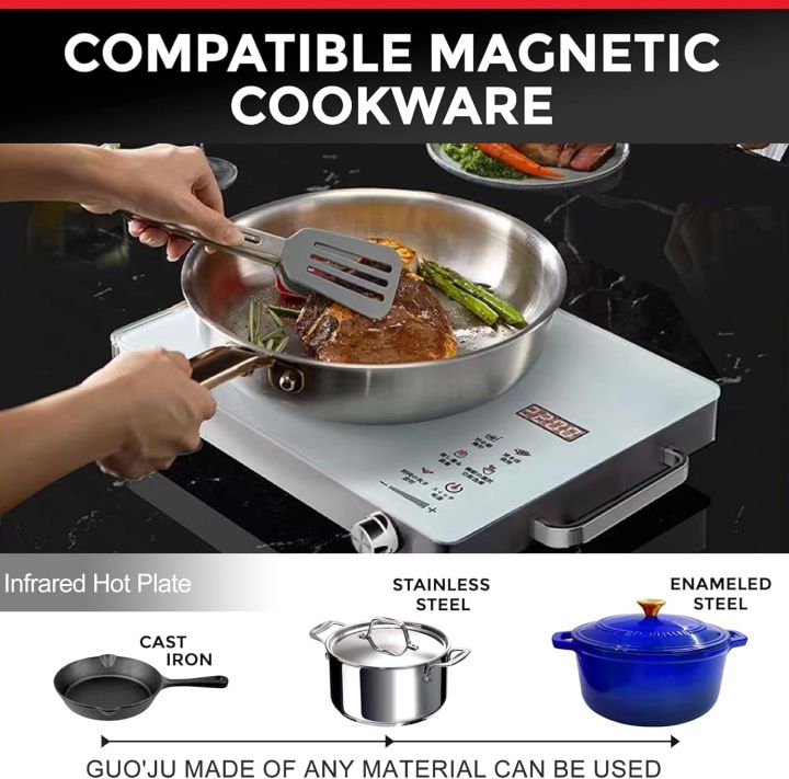 Original Japanese Electric Stove 2200w Model R.8018 Infrared Cooker Hot Plate Induction Cooker Effective Touch Panel and Constant Temperature Control Knob Smart Cooking Safe and Energy Saving Cholah Easy to Clean Healthy Friendly Environment