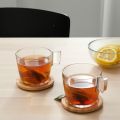 IKEA Coaster Wooden Coaster Round Coaster Tea Coaster Pack of 2. 