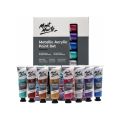 Mont Marte Metallic Acrylic Paint Set 8pc x 36ml (1.2oz). 