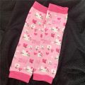 Sanrio Kawaii Hello Kitty Arm Cover Pink Kt Cat Arm Warmer Punk Cute Knitted Arm Sleeves Fingerless Gloves for Women Girls Gift. 