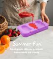 Shape Mold kitchen Silicone Popsicle Moulds, Reusable Ice Cream Moulds with Stick and Lid for Kids, Adults / Silicone Ice Creams Mould with Sticks (Mix/Random Designs/Color). 