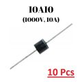 Pack of 10 - Rectifier Diode 10A10 - 10 Ampere - 1000 Volt. 