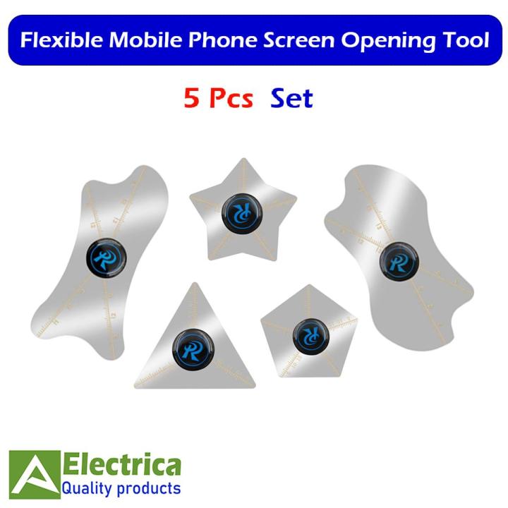 Ultra Thin Stainless Steel Flexible Mobile Phone Screen Opening Pry Sludger Back Cover Disassemble Card Phone Repair Tool 5Pcs/Set