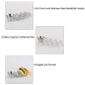Stainless Steel Taco Holder Stand with Seasoning Cup Taco Truck Tray Rack Holds 3 Tacos for Baking Party Kitchen Tool. 