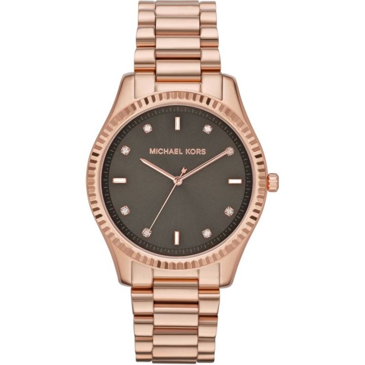 MICHAEL KORS Blake Brown Dial Rose Gold-tone Stainless Steel Ladies Watch MK-3227