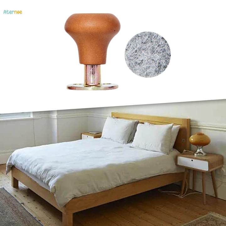 Adjustable Threaded Bed Frame Anti Shaking Frame Holder Wall Protector L Single Wooden