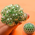 Pack of 3 High Quality Hand Toy Magic Colour Changeable Orbeeze Slime ball Grape Mesh - Mash Squish Ball Stress Release  Reliever Toy  Squeezing Rubber. 