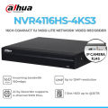 High Tech Dhaua 4116HS-4KS3 16Ch 4K NVR. 