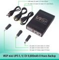 WGP UPS 5V 9V 12V 1A 2A USB DC Online Backup Battery Supply Function Power Bank mini UPS for Wifi Router Modem Camera LED Light. 