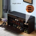 Premium Quality wooden Entrance Shoes organizer  Shoes Rack with Seat Cushion by eFurniturePK. 