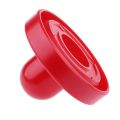 Sets of Two Air Hockey Pushers Strikers Goalies Plus Four Pucks Red. 