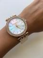 Michael Kors Darci Mother of Pearl Dial Gold Two-Tone Stainless Steel Crystal Ladies Watch MK-3220. 