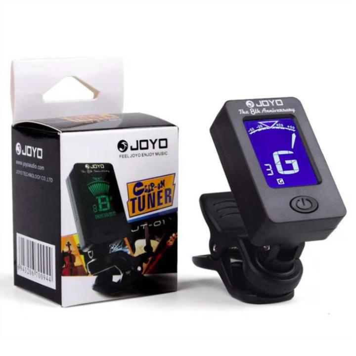 【Footprint】 Guitar Tuner Digital Clip-On Tone Tuner For Electric Urikri Bass Violin Universal 360 Degree Rotatable Sensitive Built-In Batter