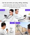 Flexible Neck Mobile Tab Stand Holder Lazy Waist Support Selfie Live Show Holder Table Car Phone Tablet Holder Stand Bracket Free Your Hand 4-10 inch. 