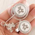 24 Patterns of Transparent Baby Pacifiers High-grade Flash Personalized Diamond Pacifier with Chain. 