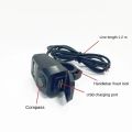 Motorcycle Mobile Charger USB 2A with Compas-s Water Resistant Bike Charger Handle Mount. 
