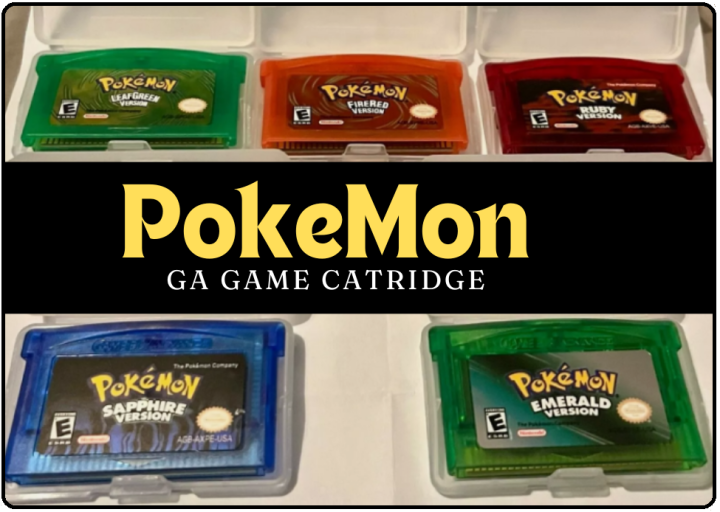 For Gameboy Advance Pokemon Set GBA Game Cartridge All 5 Games - Select Which One You Like