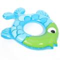 Fish-shaped Inflatable Baby Swimming Ring Swim Bath Pool Float Toy Blue Purple Blue. 
