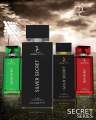 Silver Secret Perfume for men- 100ml (Gold, Green, Red) Best for Gift. 