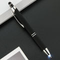 New light pen spot touch ballpoint pen LED light multi-function pen 3-in-1 can print logo metal light pen. 