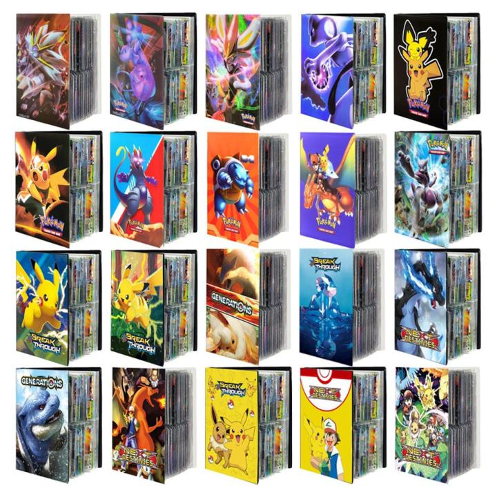 Japanese cartoon Pokemon card Pokemon photo album Anime Pokemon game card holder loose-leaf collection folder toy children gifts