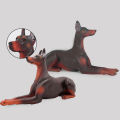 Doberman Pinscher Model Fade-less Doberman Pinscher Figure Toys. 