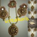 Handmade bridal jewellery set. 