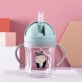 250ML Baby Feeding Cup With Straw / Water Bottle With Handle / Drinking Bottle / Learning Suction Cup With Gravity Ball. 