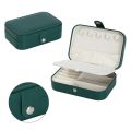 Travel Jewelry Box Jewelry Organizer for Double Layer Portable Mini Travel Case Display Storage Holder Boxes (Jewelry not included). 