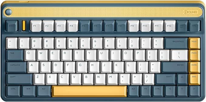 iQunix A80 Gaming Keyboard, 2.4G Wireless Mechanical Keyboard with Cherry MX Red Switch, Compact 83 Keys Without Backlit Hot Swappable Keyboard for Windows/Mac/Android/iOS