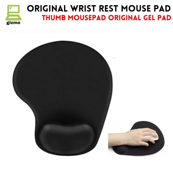 Original Mouse Pad With Cooling Gel & Foam - Thumb Shape Mousepad With Wrist Rest - Washable Mouse Mat & Non Slip