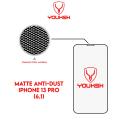 YOUKSH Apple iPhone 13 Pro (6.1) - Youksh Matte Anti Dust Glass Protector -  With YOUKSH Installation kit.. 