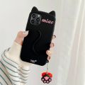Cartoon Cute Cat Ear Phone Case for iPhone 14 12 13 1115 pro max X XR XS 15plus Matte Soft Silicone Shockproof Case Funny. 