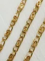 115 cm /45 Inches Chain for Crafting, Handmade Jewelry Making, DIY | KC Gold-Plated Swirl Link | Purse Clutches Cross Body Bags Chain. 