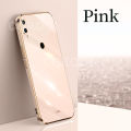 For Huawei Honor 10 Lite Back Cover Fashion Shiny Plating Square Bumper Camera Protection Case Soft Silicone Shockproof Protective Mobile Phone Cases. 