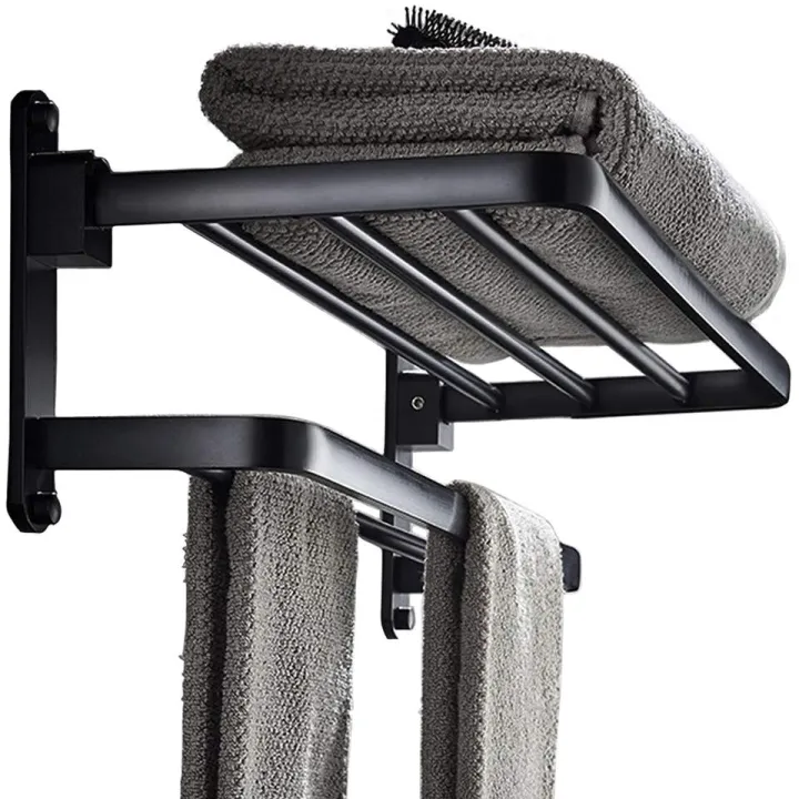 Towel%20Rack%20Aluminium%20Bathroom%20Foldable%20(%20BLACK%20)%20-%20Image%202