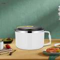 Soup Bowl with Lid and Handle 1300ml Noodle Bowls for Hiking Dorm Vegetables. 