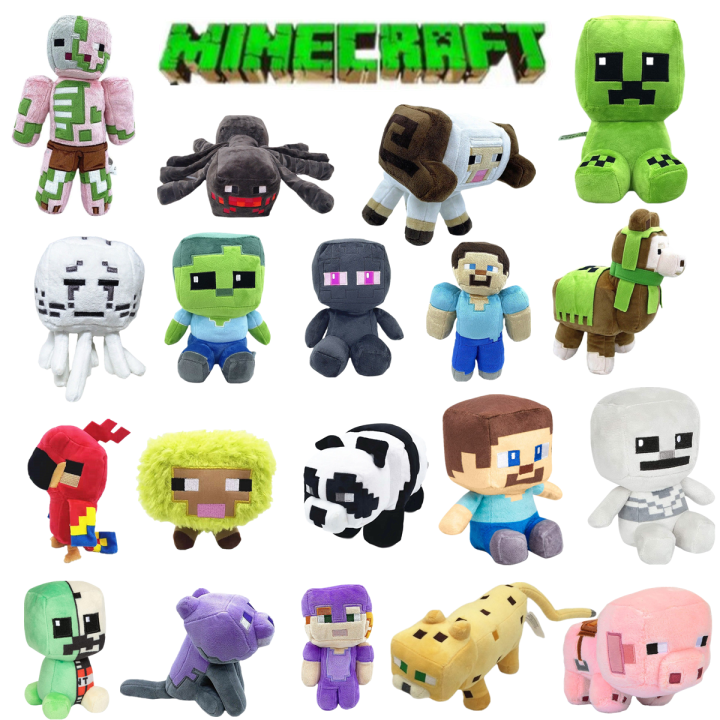 Minecraft Cute Characters Soft Cuddly Plush/Stuffed Toys For Kids