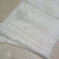 CHIFFON WHITE LACE DUPATTA FOR GIRL & LADIES BY ROOP MAHAL DUPATTA. 