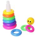 Rainbow Stacking Stack Up Colorful 9 Pcs Ring Tower For Early Learning Central Educational Toy Multicolor. 