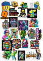 Roblox Stickers Gaming Stickers Minecraft Stickers Roblox Characters Gamer Decals "Eat Sleep Roblox Repeat" Stickers Kids Gaming Stickers Back to School Gaming Roblox Fan Art Video Game Stickers Pack Of 26 Each Size 2 Inch x 2 Inch. 