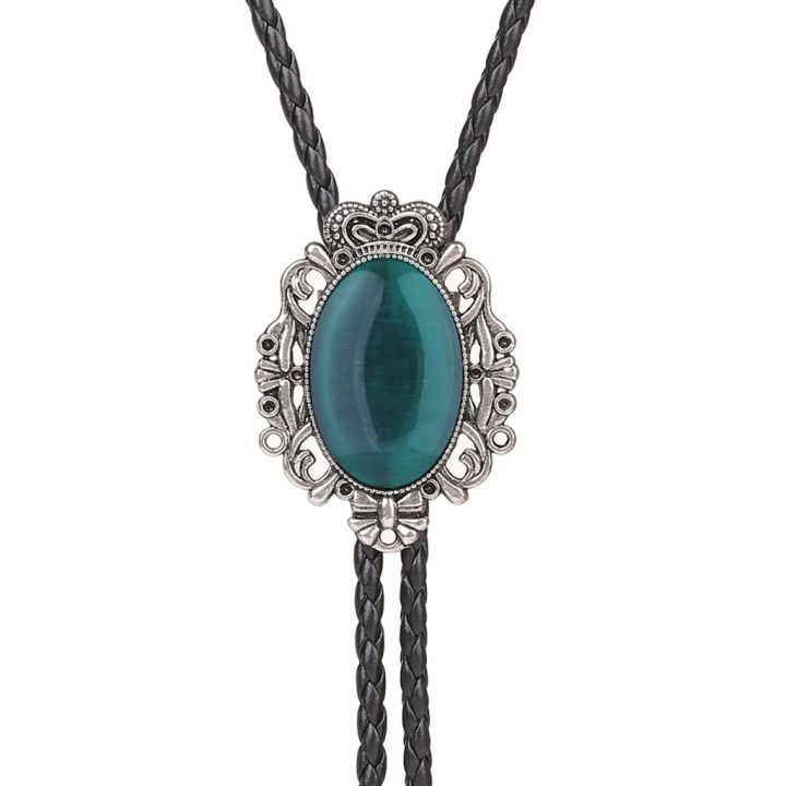 Bolo%20tie%20Western%20Cowboy%20Opal%20Rodeo%20Leather%20Necktie%20-%20Image%2010