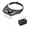 Light Head Magnifying With Led Sharp Light Headband Illuminated Visor Magnifying Glasses Loupe With 4 Lens Repair Mobile Laptop Circuits Micro Electric Appliances. 