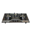 3 burner - table top gas cooker gas stove - For home use-BRASS BURNER- FANCY. 