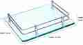 Patel wala Glass TV Set Up Box Stand Wifi Router Stand Wall Shelf Multipurpose Wall Mount Stand With Heavy SS Bracket ( 10x9 Inches, Clear ) Glass Wall Shelf  (Number of Shelves - 1, Clear). 