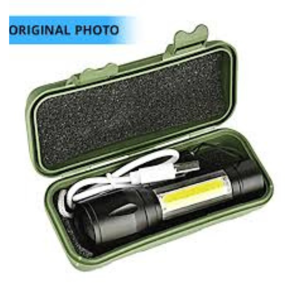 Zoomable Metal COB Flash Light Torch| Mini LED Flash Light ...