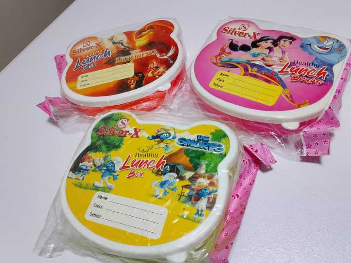 Silver-X Healthy Lunch Box for Kids with Cartoon Designs